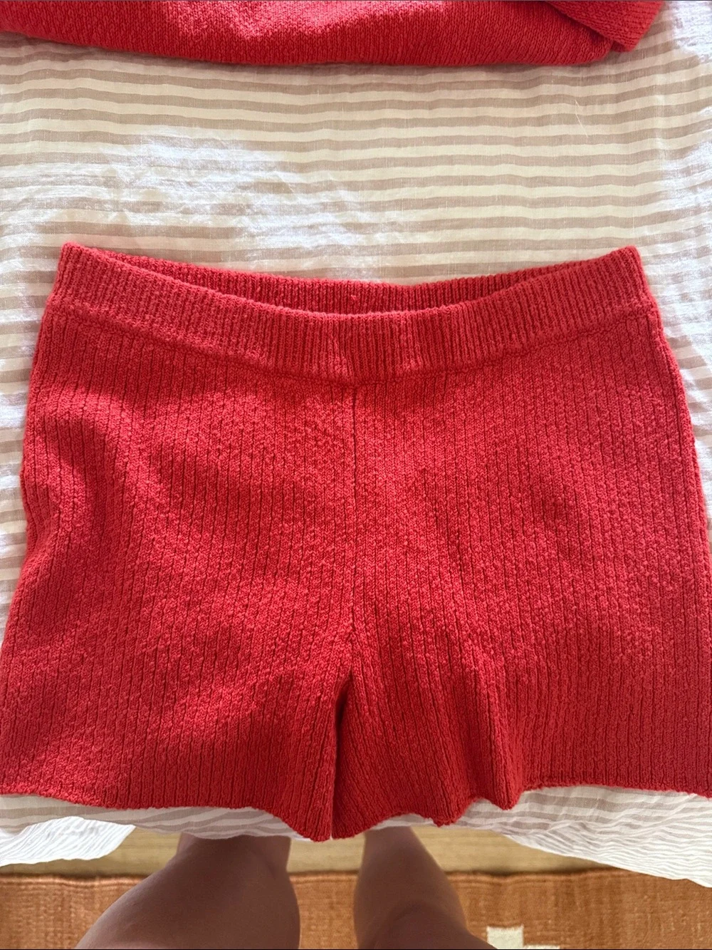 Free People red knit